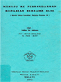 Image of Menuju Ke Persaudaraan Kenabian Bersama Elia, (Model Hidup Kenabian Religius Dewasa Ini)