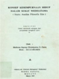 Image of Konsep Kesempurnaan Hidup Dalam Serat Wedhatama, (Suatu Analisa Filosofis Etis)