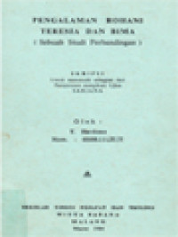 Image of Pengalaman Rohani Teresia Dan Bima, (Sebuah Studi Perbandingan)