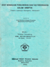 Image of Sifat Monogami Perkawinan Dan Tak Terceraikan Dalam Sinoptik (Suatu Analisis Eksegetis Pastoral)