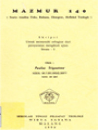 Image of Mazmur 140, (Suatu Analisa Teks, Bahasa, Eksegese, Refleksi Teologis)