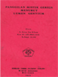 Panggilan Mistik Gereja Menurut Lumen Gentium