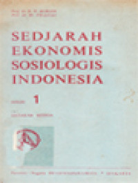 Image of Sedjarah Ekonomis Sosiologis Indonesia 1