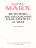 Economic And Philosophic Manuscripts Of 1844