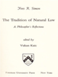 Image of The Tradition Of Natural Law: A Philosopher's Reflections