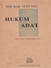 Image of Bab-Bab Tentang Hukum Adat