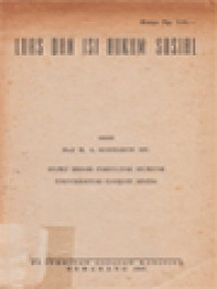 Image of Luas Dan Isi Hukum Sosial