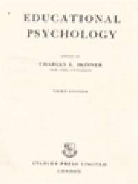 Educational Psychology / Charles E. Skinner (Edited)