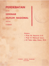 Image of Perdebatan Dalam Seminar Hukum Nasional Tentang Faraid