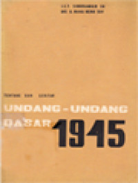 Image of Tentang Dan Sekitar Undang-Undang Dasar 1945