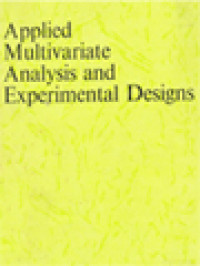 Image of Applied Multivariate Analysis And Experimental Designs