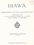 Djåwå Tijschrift Van Het Java-Instituut: Mpu Sedah En Mpu Panuluh, Bharata-Yuddha