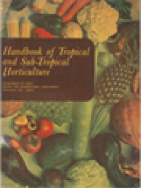 Handbook Of Tropical And Subtropical Horticulture