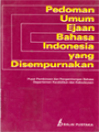 Pedoman Umum Ejaan Bahasa Indonesia Yang Disempurnakan