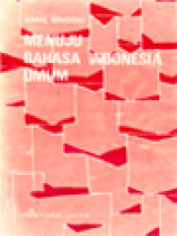 Image of Menuju Bahasa Indonesia Umum