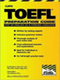 Cliffs TOEFL Preparation Guide: Test Of English As A Foreign Language