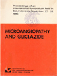 Image of Microangiopathy And Gliclazide: Proceedings Of An International Symposium Held In Bali, Indonesia, November 27-28 1980