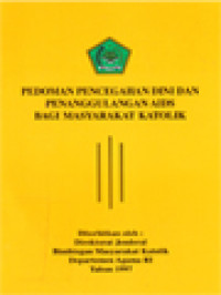 Pedoman Pencegahan Dini Dan Penangulangan AIDS Bagi Masyarakat Katolik