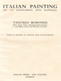 Image of Italian Painting Up Leonardo And Raphael: With 36 Plates In Colour And Monochrome