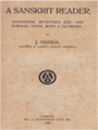 A Sanskrit Reader: Containing Seventeen Epic And Puranic Texts, With A Glossary