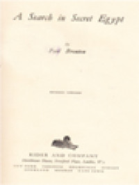 Image of A Search In Secret Egypt