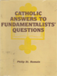 Image of Catholic Answers To Fundamentalists' Questions