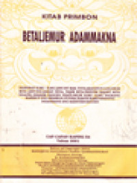 Image of Kitab Primbon Betaljemur Adammakna
