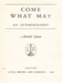 Come What May: An Autobiography