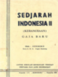 Sedjarah Indonesia II: Untuk Sekolah Landjutan (S.M.P)