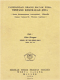Image of Pandangan Orang Batak Toba Tentang Kekekalan Jiwa (Suatu Permenungan Antropologis - Filosofis Dalam Cahaya St. Thomas Aquinas)