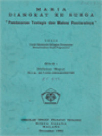 Image of Maria Diangkat Ke Surga, Pendasaran Teologis Dan Makna Pastoralnya