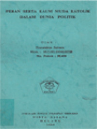 Image of Peran Serta Kaum Muda Katolik Dalam Dunia Politik