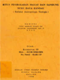 Image of Ritus Pembakaran Mayat Dan Sandung Suku Daya Randau (Refleksi Antropologis Teologis)