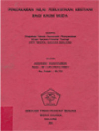 Image of Pengakaran Nilai Perkawinan Kristiani Bagi Kaum Muda