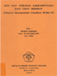 Image of Arti Dan Peranan Sakramentalia Bagi Umat Beriman (Menurut Sacrosanctum Concilium 60 Dan 61)