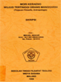 Image of Mori Keraeng Wujud Tertinggi Orang Manggarai (Tinjauan Filosofis, Antropologis)