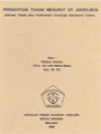 Image of Pengertian Tuhan Menurut St. Anselmus (Sebuah Telaah Atas Pembuktian Ontologis Eksistensi Tuhan)