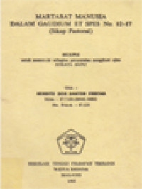 Image of Martabat Manusia Dalam Gaudium Et Spes No. 12-17 (Sikap Pastoral)