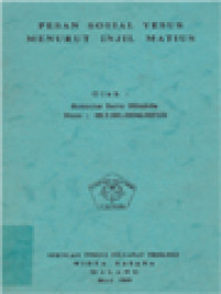 Image of Pesan Sosial Yesus Menurut Injil Matius