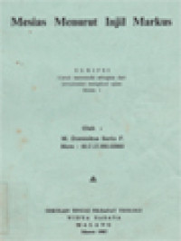 Image of Mesias Menurut Injil Markus