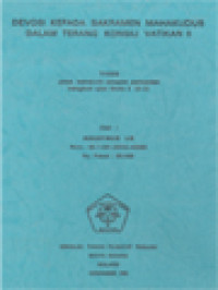 Image of Devosi Kepada Sakramen Mahakudus Dalam Terang Konsili Vatikan II