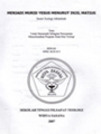 Image of Menjadi Murid Yesus Menurut Injil Matius, Suatu Teologi Alkitabiah