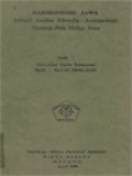 Harmonisme Jawa, Sebuah Analisa Filosofis Antropologis Tentang Pola Hidup Jawa