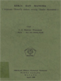 Kerja Dan Manusia (Tinjauan Filosofis Dalam Terang Filsafat Eksistensi)