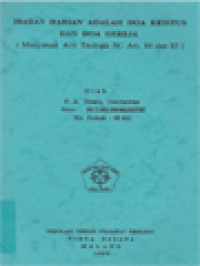 Ibadat Harian Adalah Doa Kristus Dan Doa Gereja (Menyimak Arti Teologis SC Art. 84 Dan 85)