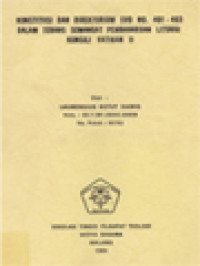 Image of Konstitusi Dan Direktorium SVD No. 401-403 Dalam Terang Semangat Pembaharuan Liturgi Konsili Vatikan II