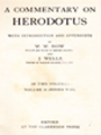 A Commentary On Herodotus: With Introduction And Appendixes, Volume II (Books V-IX)