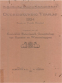 Oudheidkundig Verslag 1924: Uitgegeven Door Het Koninklijk Bataviaasch Genootschap Van Kunsten En Wetenschappen