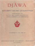 Djåwå Tijdschrift Van Het Java Instituut - 5e Jaargang No.1, Jan-Feb. 1925