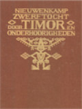 Nieuwenkamp Zwerftocht Door Timor En Onderhoorigheden